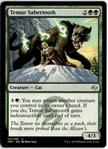 Temur Sabertooth Normal U Fate Reforged 141 LP - Picture 1 of 2