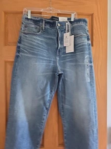 Pantalones de mezclilla para hombre Lucky Brand 33 x 29 365 vintage sueltos azules desgastados bigotes nuevos con etiquetas - Imagen 1 de 21