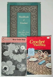 Konvolut 3 Häkelanleitungen Bücher Deckchen Tischwäsche - Bild 1 von 11