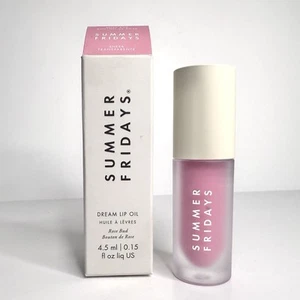 Summer Fridays Dream Lip Oil ROSE BUD - Full Size 0.15 Fl Oz Boxed - Picture 1 of 6