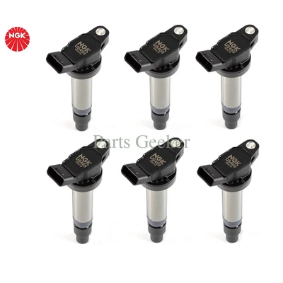 NGK Ignition Coil 90919T2008  *6 For Toyota FJ Cruiser 4.0L Lexus GX470 LX470 Foto 1 de 4