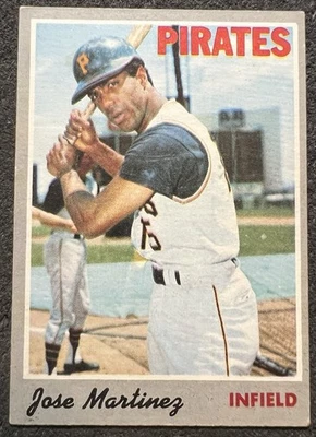 1970 TOPPS JOSE MARTINEZ (PITTSBURGH PIRATES) RC #8 VG VG/EX - Image 1 of 2