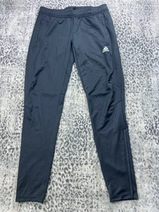 Adidas Damen Gr. M Track Warm Up Hose schwarz drei schwarze Streifen Reißverschluss Bündchen belüftet - Bild 1 von 21
