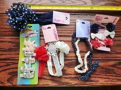 Baby Little Girl Hair Clips Snaps Barrettes Assortment Lot 18 NWT Flower Small - Image 1 of 4