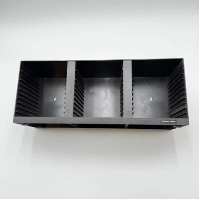 Vintage Realistic 36 CD Wall Mount / Stackable Storage Rack Black Plastic Holder - Image 1 of 4