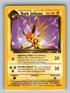Dark Jolteon - 38/82 Uncommon Team Rocket - LP - NM Pokemon TCG - Picture 1 of 2