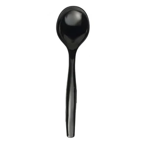 Sabert UBK72SPP Disposable Black 10 Serving Spoon - 72 / CS" - Picture 1 of 4