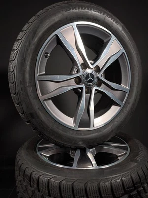 4 Winterräder 225 50 R17 Mercedes C Klasse W205 17" Alufelgen Winterreifen - Bild 1 von 3