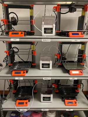 Original Prusa i3 MK3S  3D printer (Orange) Assembled W/Raspberry Pi Installed - Image 1 of 3