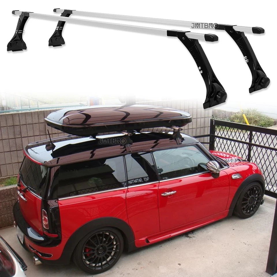 63" Roof Rack Crossbars Cargo Carrier Rain Gutter For Mini Cooper S R55 Clubman - Image 1 of 4