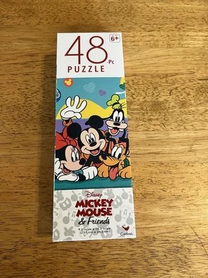Disney Jigsaw Puzzles Cardinal Mickey & Friends 48 Piece Open Box Sealed Bag - Image 1 of 3