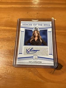 2022 Panini Cronicles Kayla Braxton WWE Autograph Card Voices Of The Ring - Picture 1 of 2