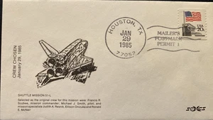 CHALLENGER STS-51-L PRE SPACE DISASTER EVENT :ORIGINAL CREW CHOSEN 29 JAN 1985 - Picture 1 of 6