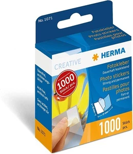 Pegatinas fotográficas Herma, 12 mm x 17 mm, 1000 piezas 12 x 17 mm  - Imagen 1 de 7