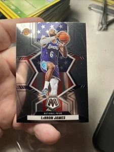 2021-22 Panini Mosaic LEBRON JAMES #246 National Pride Los Angeles LAKERS - Picture 1 of 2