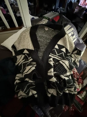 Mossimo Unisex Size 2XL Aztec Pattern Open Front Cardigan Sweater - Image 1 of 3