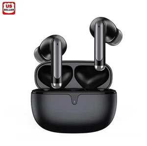 Mini Bluetooth TWS Earbuds Best Noise Cancelling Wireless Headphones Sports Gym - Picture 1 of 13