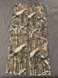 VINTAGE 🍂🟧 CAMO MOSSY OAK BREAK UP INFINITY MEN’S 36 W 30 L COTTON CARGO PANTS - Picture 1 of 10