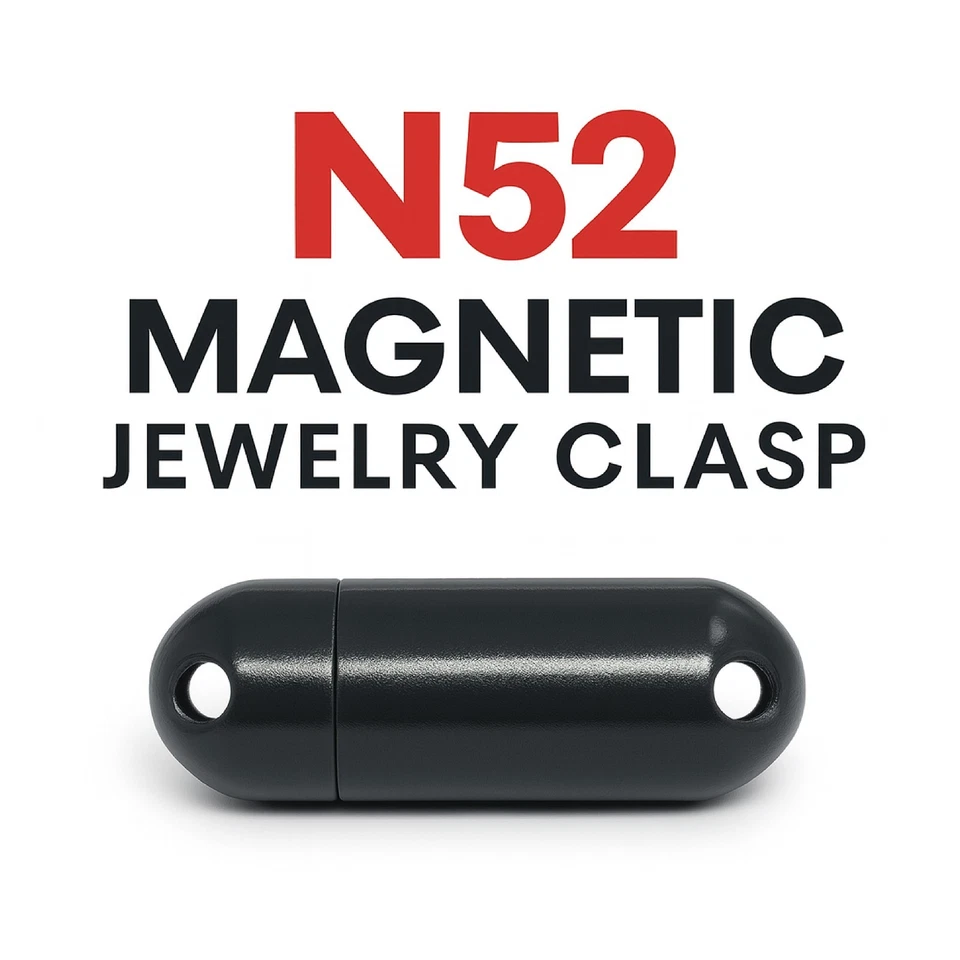 N52 Magnetic Jewelry Clasps – Ultra Strong Magnet Necklace & Bracelet Closures - Image 1 of 4