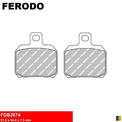 Plaquettes Ferodo de frein arrière - Aprilia RSV4 1000 RF /1000 RR 2015-2020 - Photo 1/2