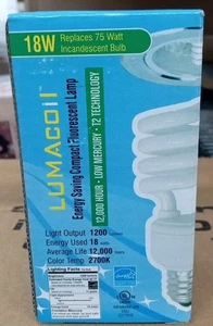 Lumacoil Energy Saving Compact Fluorescent Lamp Bulb 18W - Picture 1 of 5