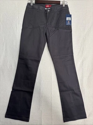 NWT Dickies Girl Classic Charcoal 5 Pocket Skinny Pant Size 7 Gorpcore Punk Alt - Image 1 of 4