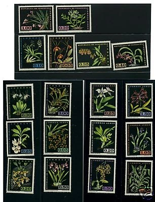 VENEZUELA SCOTT# 804-811 & C794-C803 MNH  ORCHIDS - Image 1 of 1