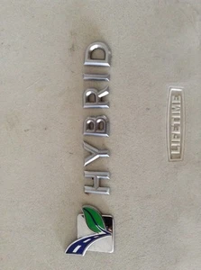 2011-2012 Ford Fusion Mercury Mariner Hybrid Door Emblem OEM Nice Shiny - Picture 1 of 4