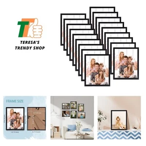 Schwarz 8x10 Bilderrahmen 18er Set, Multi Bilderrahmen 8 x 10 Großpackung für Wand... - Bild 1 von 9