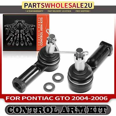 2Pcs New Front Driver & Passenger Outer Side Tie Rod End for Pontiac GTO 04-06 Foto 1 de 4