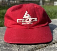 American Giant Embroidered Spellout Adjustable Hat Made In USA