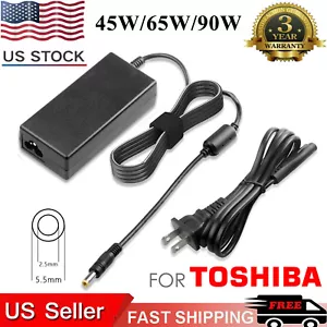 AC Adapter Charger for Toshiba Satellite C55 C55D Power Supply Cord 45W 65W 90W - Picture 1 of 55