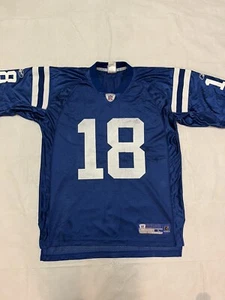 Vintage NFL Reebok On-Field Peyton Manning #18 Indianapolis Colts Jersey Sz LRG - Picture 1 of 11