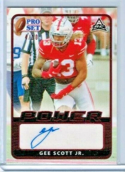2021 Leaf Pro Set Power Gee Scott Jr. Red Auto #'ed 4/10 - Image 1 of 1