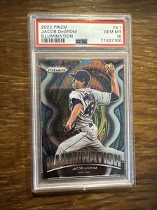 2022 Prism Jacob DeGrom Illumination IL 1 PSA 10 Gem Mint POP 5 Mets Rangers
