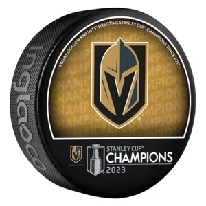 2023 NHL Stanley Cup Final Champions Las Vegas Golden Knights Souvenir Puck - Picture 1 of 1