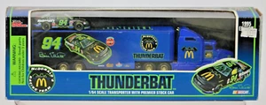 1995 THUNDERBAT 1/64 SCALE TRANSPORTER W/ PREMIER STOCK CAR - NEW Old Stock - Picture 1 of 6