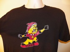 FERRIS STATE BULLDOGS 2012 Morha T-Shirt LARGE Black (2-Sided) Snowboard Rocket