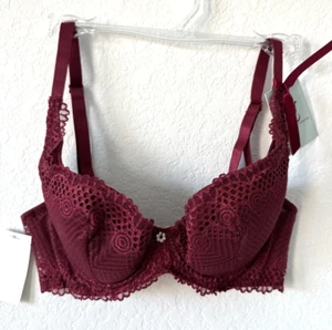 The Little Bra Company Ellie Lace Bra 30A/30B/32C/34C/36B  -Berry- - Picture 1 of 7