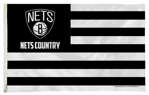 Brooklyn Nets Flag Banner 3x5 Country Design Premium Outdoor House Basketball Cover