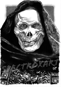 MASTERS OF THE UNIVERSE ORIGINAL ART "Skeletor" by Spectroxart - Picture 1 of 2