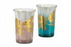 Paar Kutani Yaki Ware Japanisch Keramik Wasserglas Bier Sake Tasse Gold Sazanka