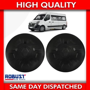 2X 16" WHEEL TRIM HUB CENTRE CAP HUBCAP FOR RENAULT MASTER MK3 2010 ONWARDS - Picture 1 of 15
