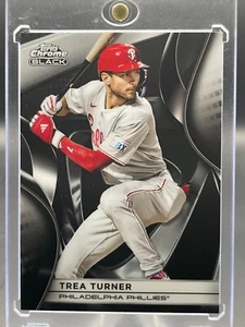 2025 Topps Chrome Black TREA TURNER Card #97 Philadelphia PHILLIES - Picture 1 of 5
