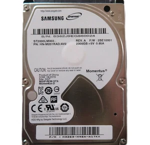 Samsung ST2000LM003 HN-M201RAD/AV2 H3263-H46A 2BE10001 (S362) 2.5" 2TB AUG2015 - Picture 1 of 1