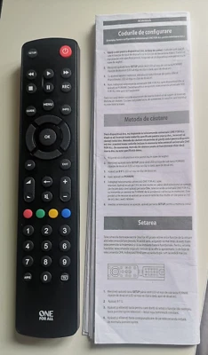 One For All Contour TV Universal Remote Control - Black Y230800 - Image 1 of 2