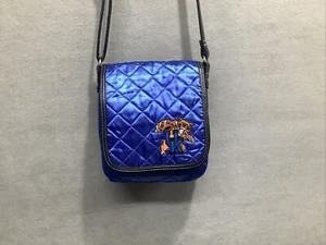 UK Kentucky Wildcats Blue Quilted Adjustable Crossbody Purse MVF By Littlearth - Picture 1 of 12
