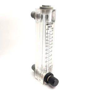 Blue-White F-55200L Flow Meter, 2-20LPM/0.5-5GPM, 1/2" NPT, 100mm Scale - Picture 1 of 6