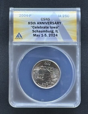 Sample Slab - 2004-P Quarter ANACS Central States 85th Anniversary Free Shipping - Image 1 of 4