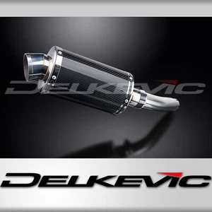 Triumph Sprint ST 955i 1998-2005 Slip On 9" Oval Carbon Exhaust Muffler Kit - Picture 1 of 5